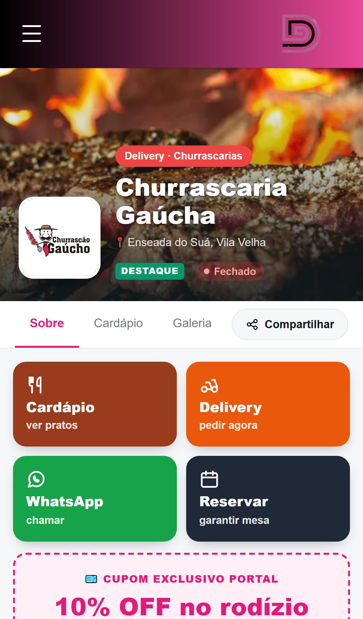 Churrascaria Gaúcha no Guia